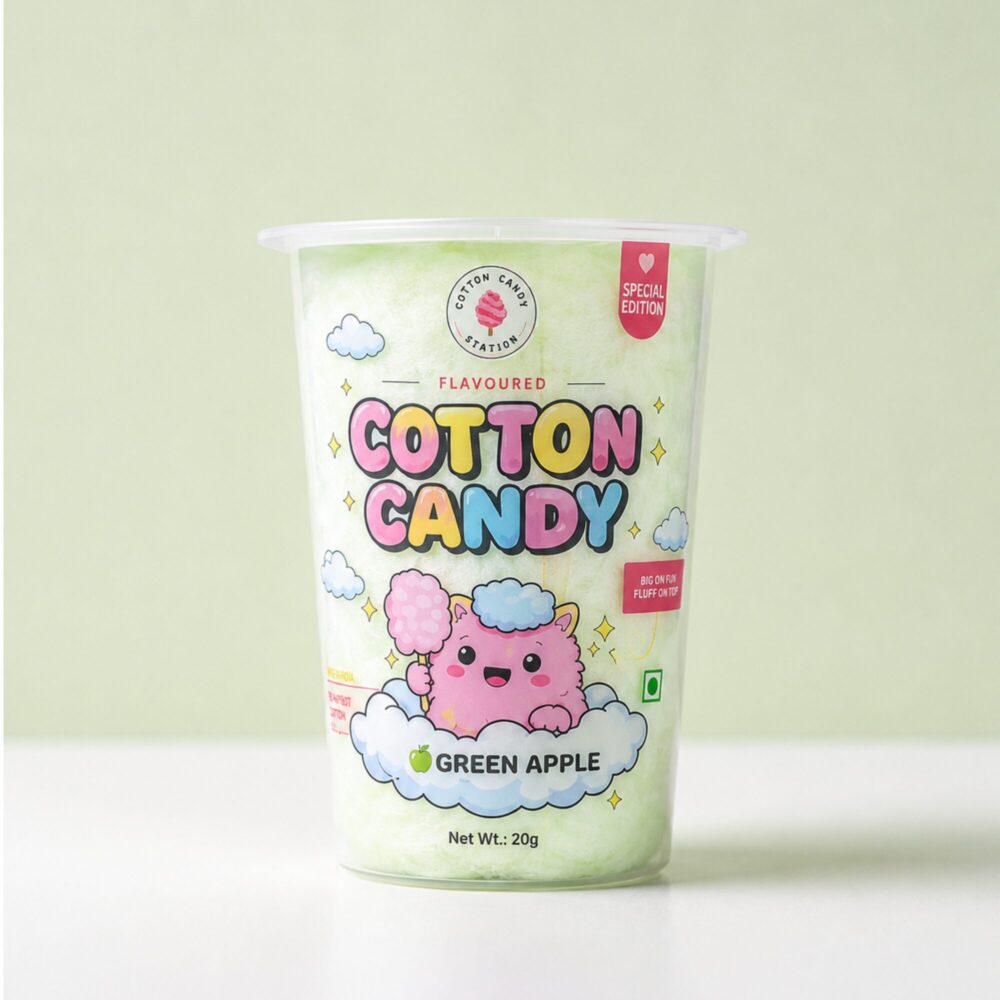 Green Apple Cotton Candy Tub