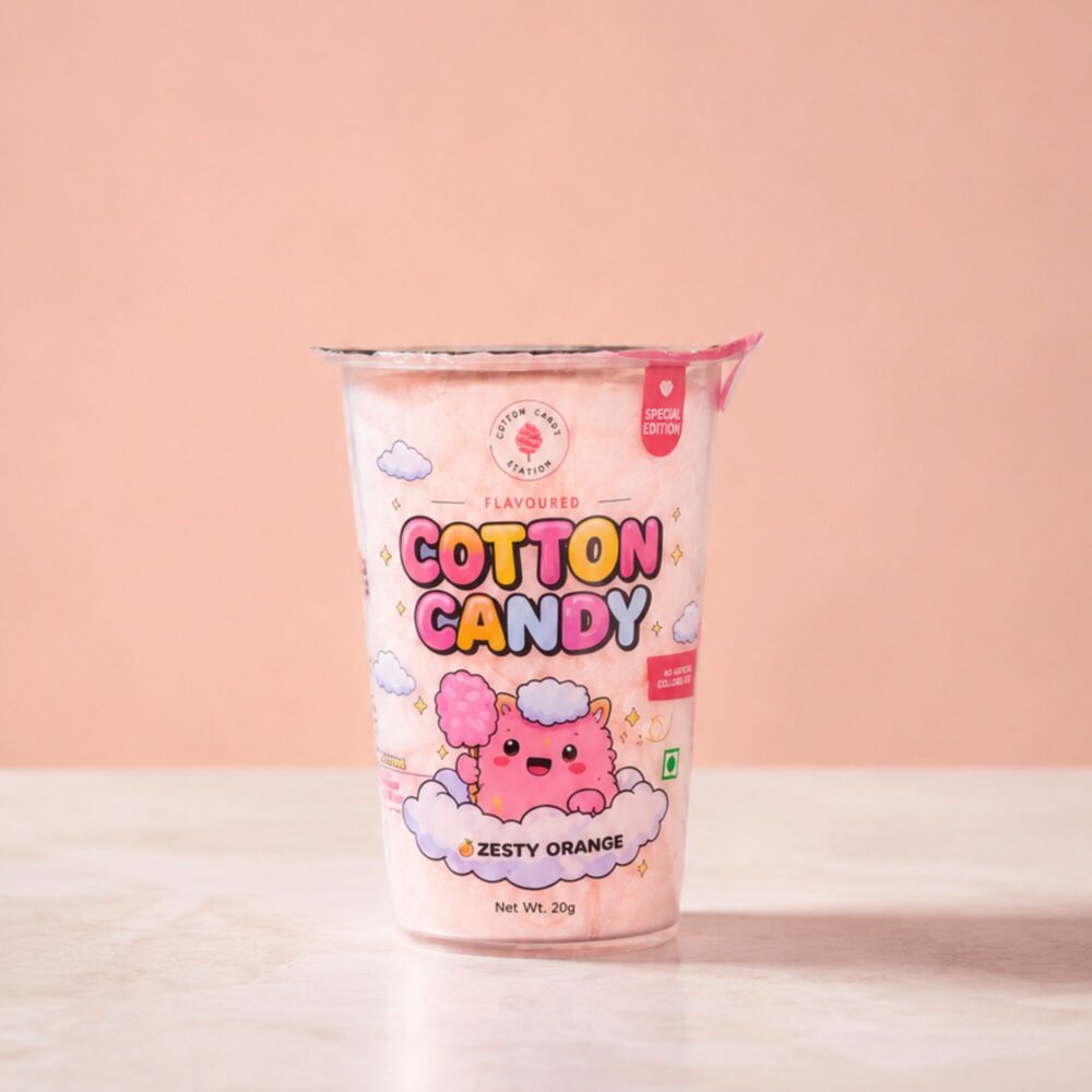 Zesty Orange Cotton Candy Tub