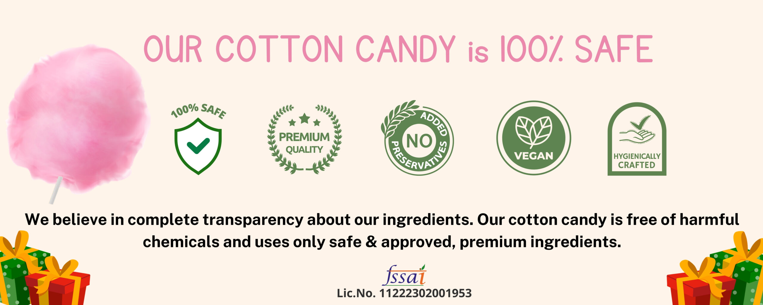 100% safe Cotton Candy