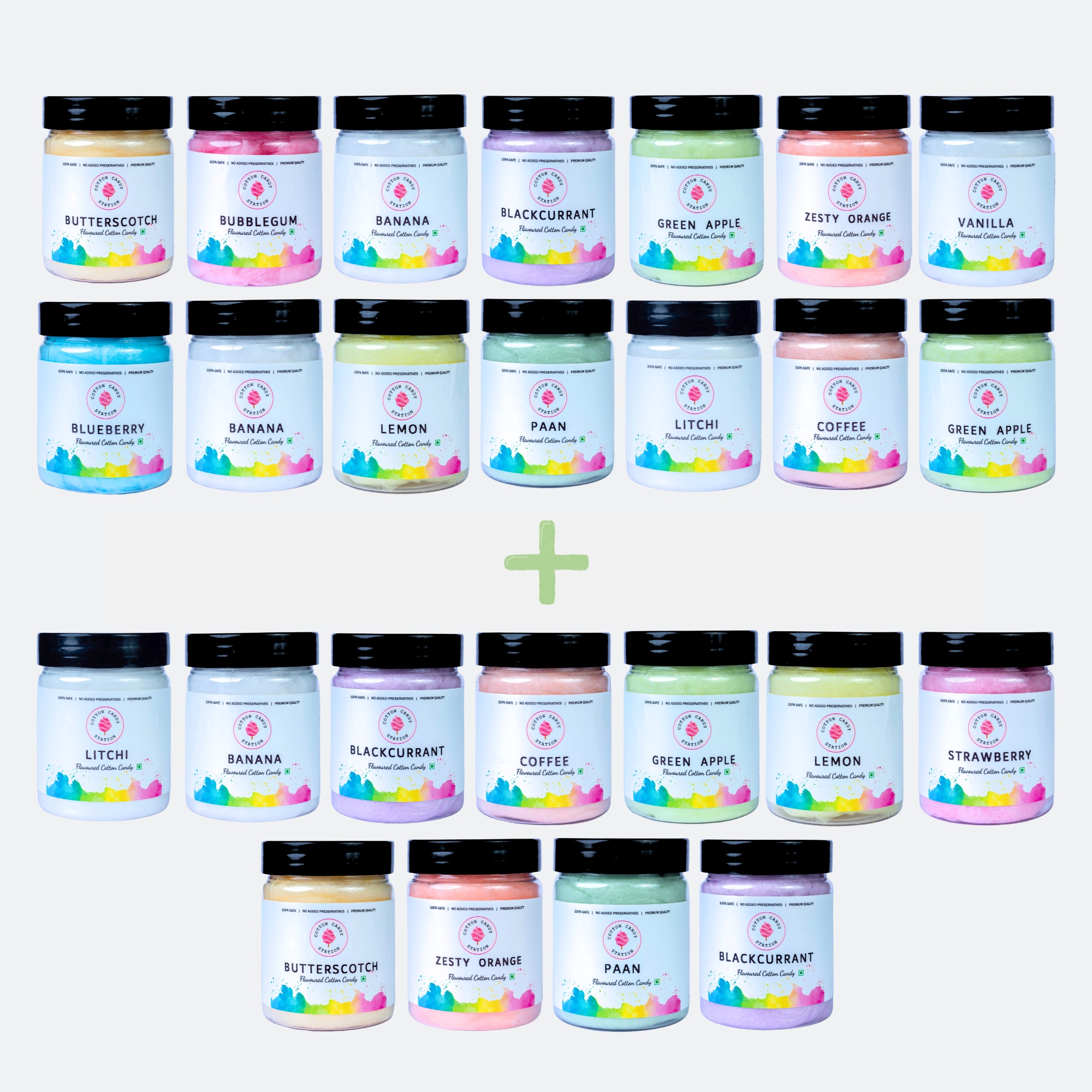 Buy 14 Get 11 Free - Cotton Candy Small Tubs Combo